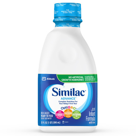 SIMILAC Similac Advance Ready To Feed 1Qt Bottle, PK6 53363